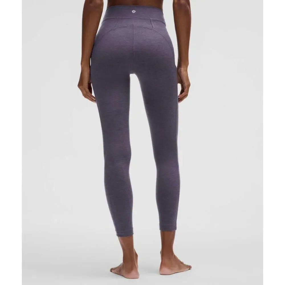 Lululemon Soft Sueded High-Rise Tight 25" Nightfall / Nightfall Size 6 - Picture 2 of 8